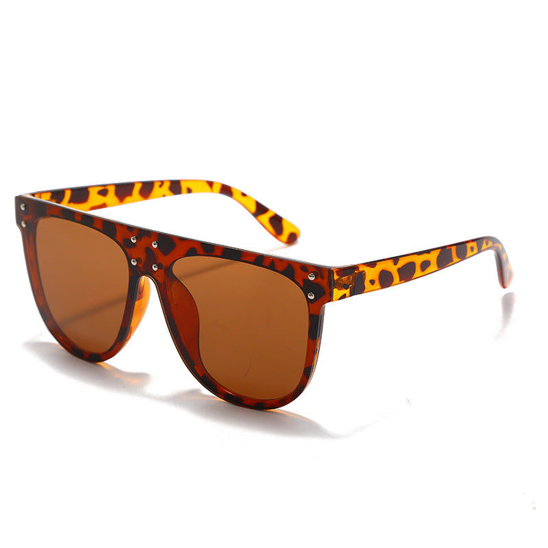 Street Style Conjoined Frame Mercury Sunglasses