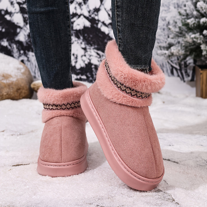 Cozy & Comfortable Warm Fleece-Lined Ankle Boots - Flossy Mom