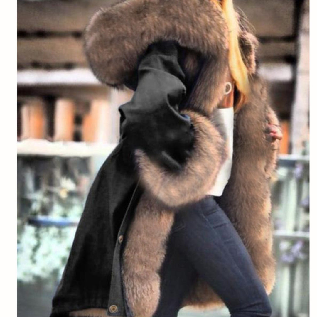 Glam Faux Fur Collar & Hood Winter Coats ✨ Soft & Stylish - Flossy Mom