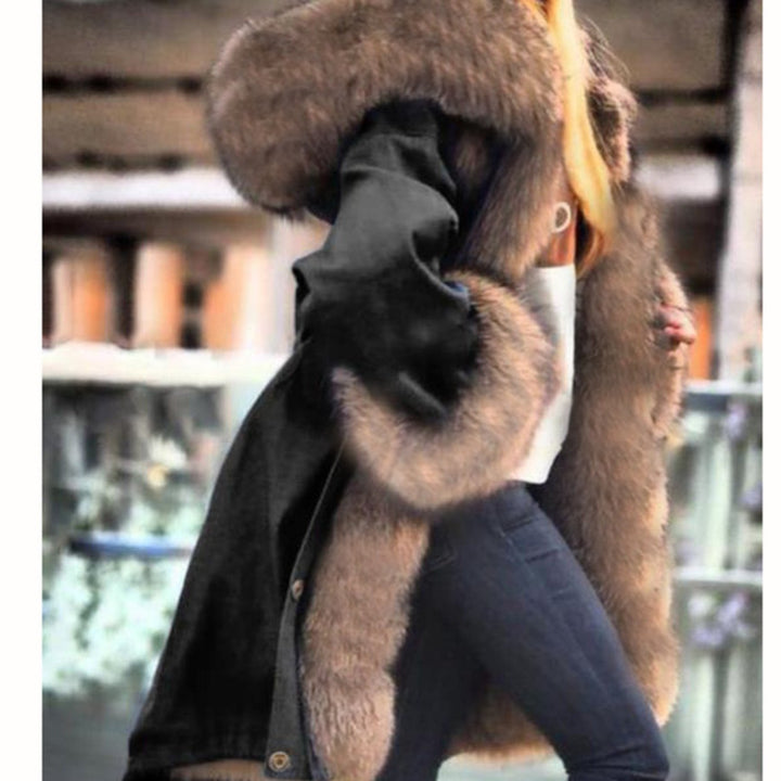 Glam Faux Fur Collar & Hood Winter Coats ✨ Soft & Stylish - Flossy Mom