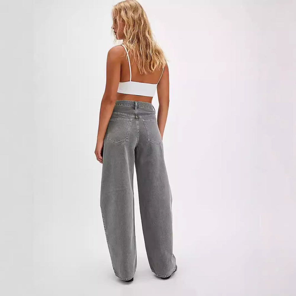 Women's Cloud-Soft Stretch Denim Gray Jeans