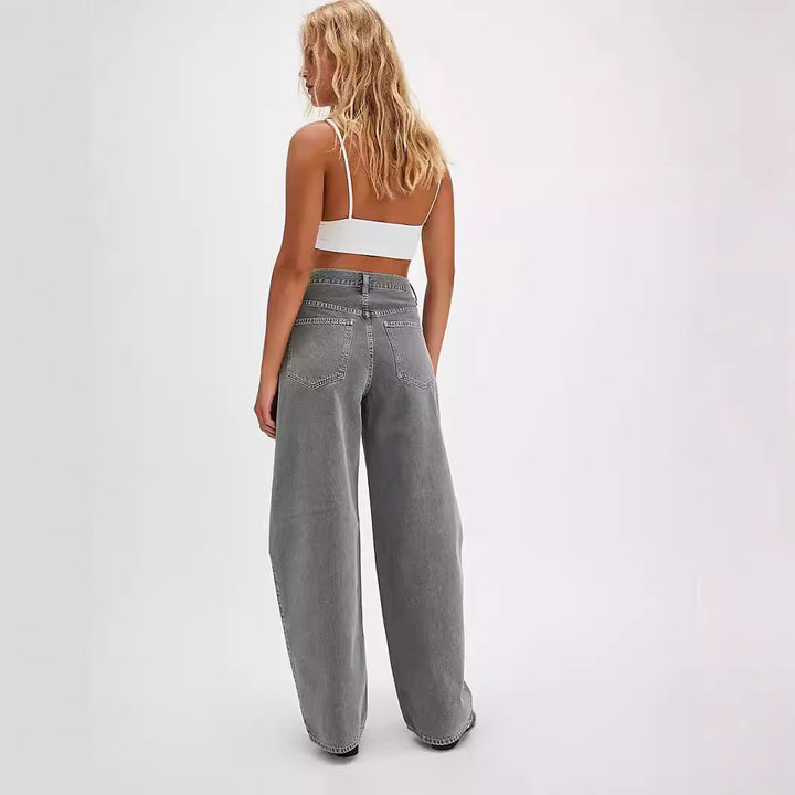 Women's Cloud-Soft Stretch Denim Gray Jeans