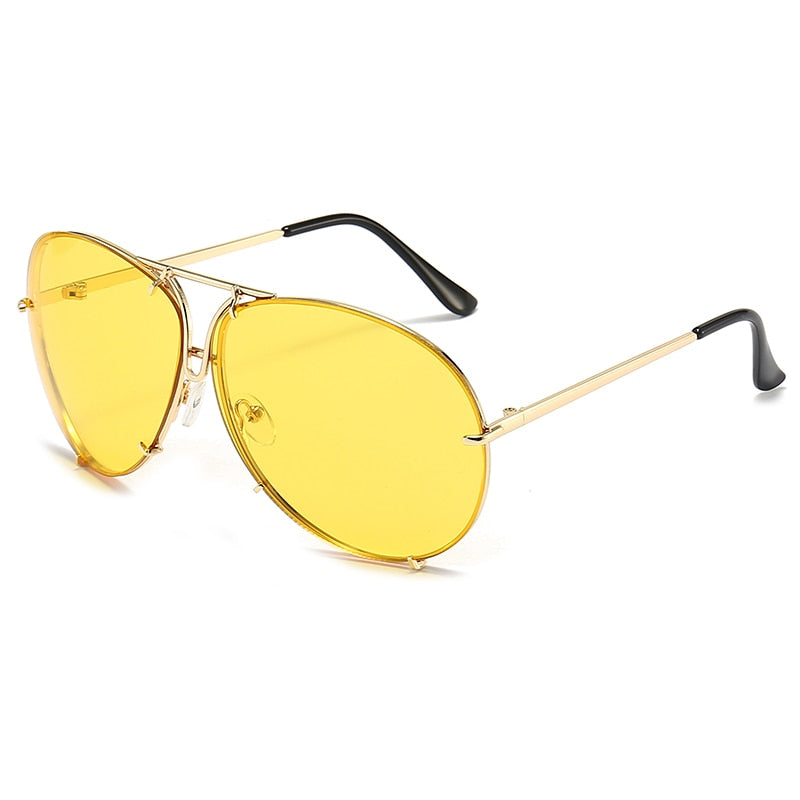 Designer Retro Women's Oversized Y2K Sunglasses