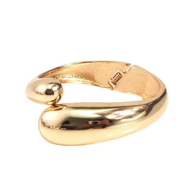 Alloy Cuff Opening Rough Women Bracelet