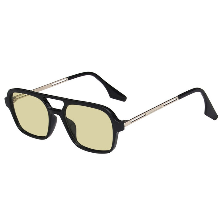 😎 Hollow Double Bridge Square Frames Sunglasses ✨ - Flossy Mom