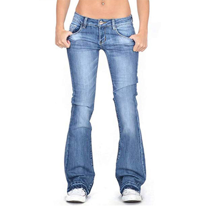 Snatched Fit High Waist Straight-leg Denim Jeans 👖✨ - Flossy Mom