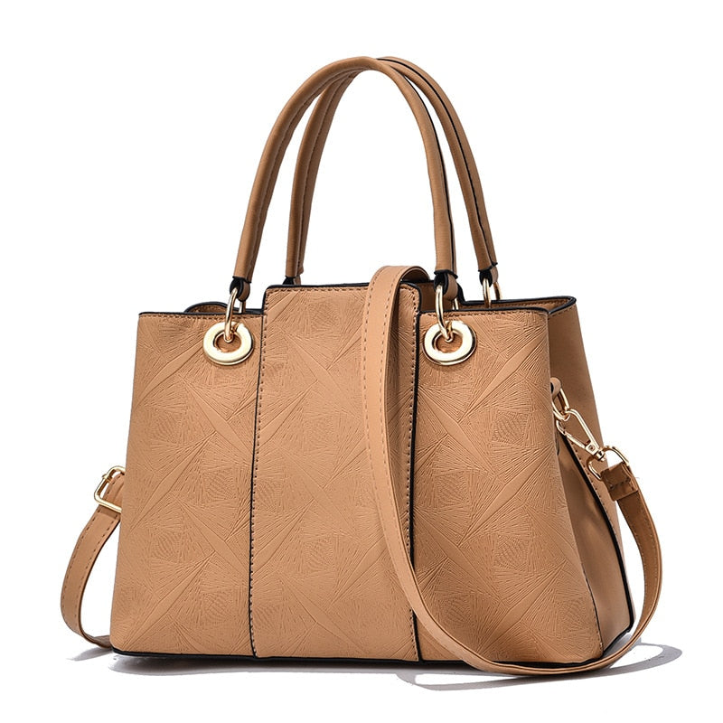 Women's Luxury Lechi Leather Handbags 