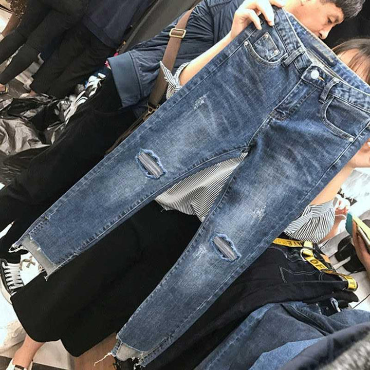 Plus Size Women's High Waist Stretch Denim Jeans 