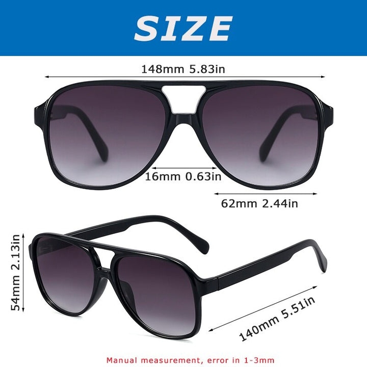 Oversize Anti-Glare Pilot Women's Sunglasses