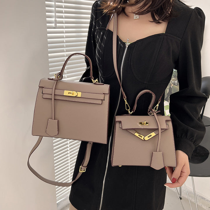 khaki Retro Luxury Crossbody Bag