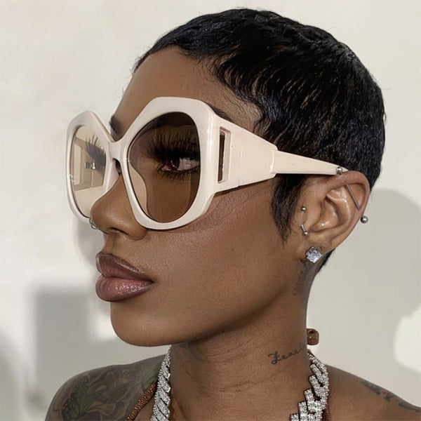 Modern Large Hollow Polygon Women’s Sunglasses