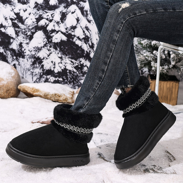 Cozy & Comfortable Warm Fleece-Lined Ankle Boots - Flossy Mom