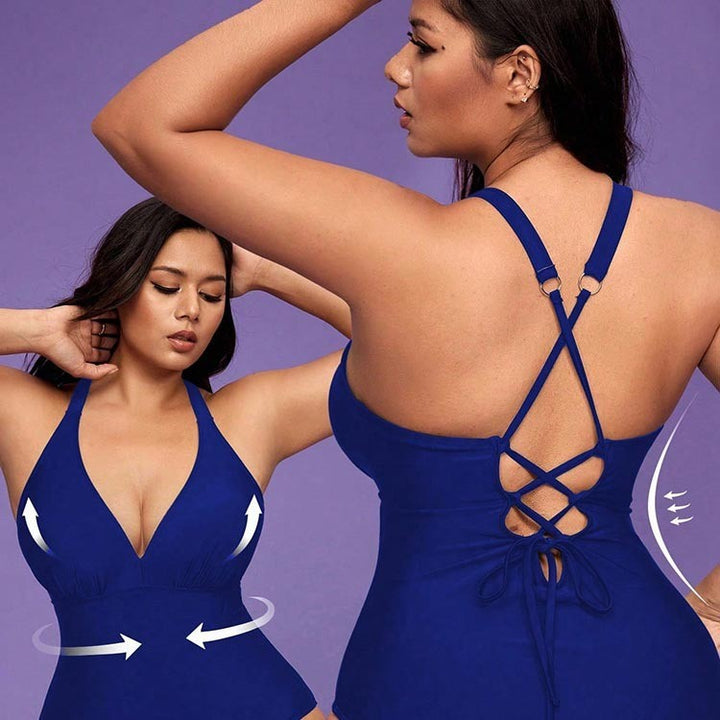 Supportive Plus Size Women's Blue Swimsuits & Sexy Bathing Suits
