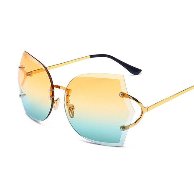 Women's Oversized Y2K Cat-Eye Sunglasses