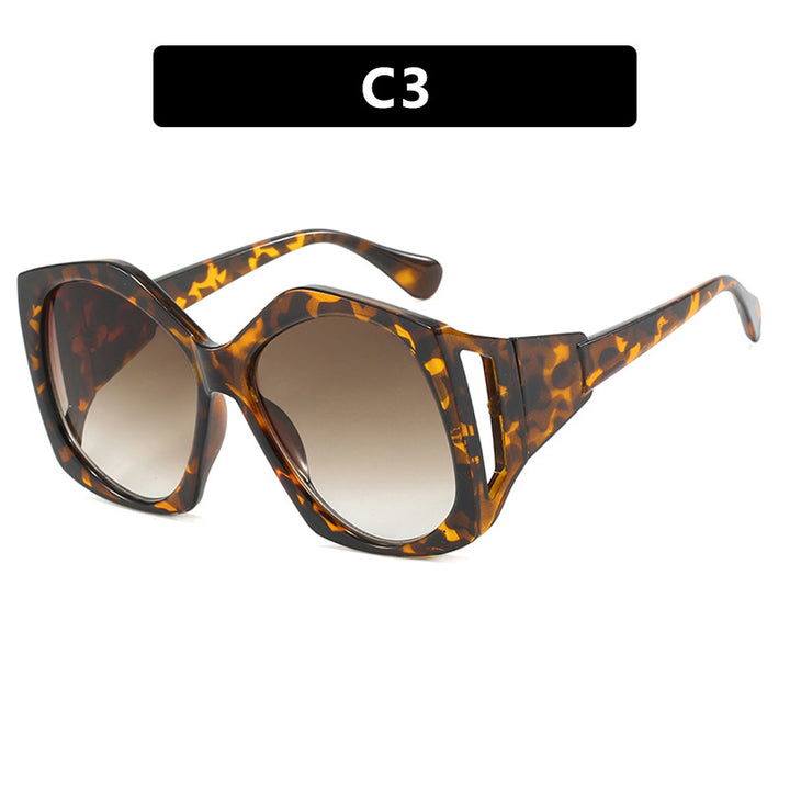 Modern Large Hollow Polygon Women’s Sunglasses