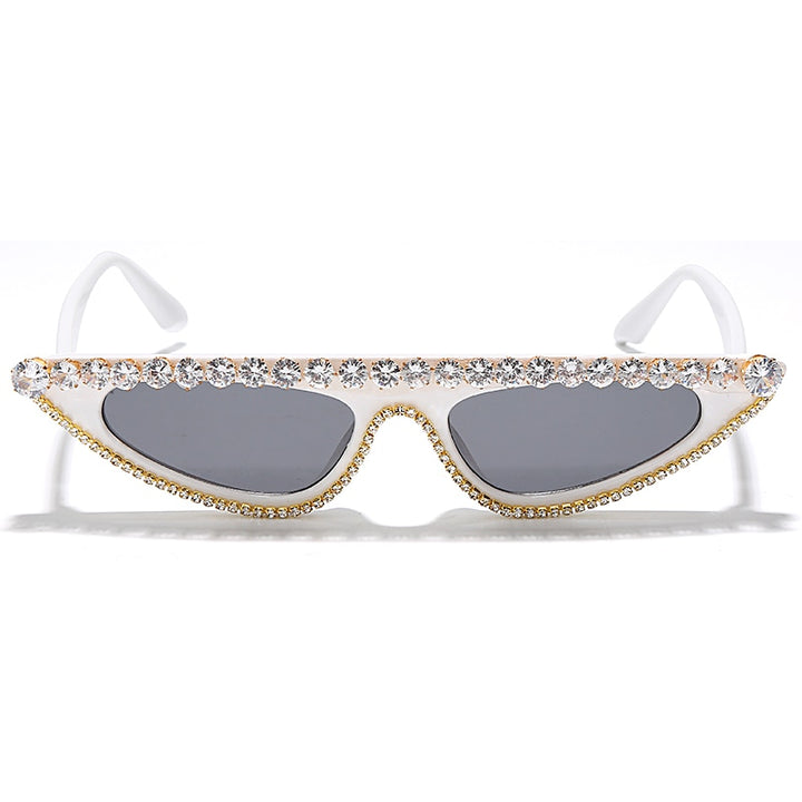 Retro Diamond Rhinestone Traiangle Sunglasses - Flossy Mom