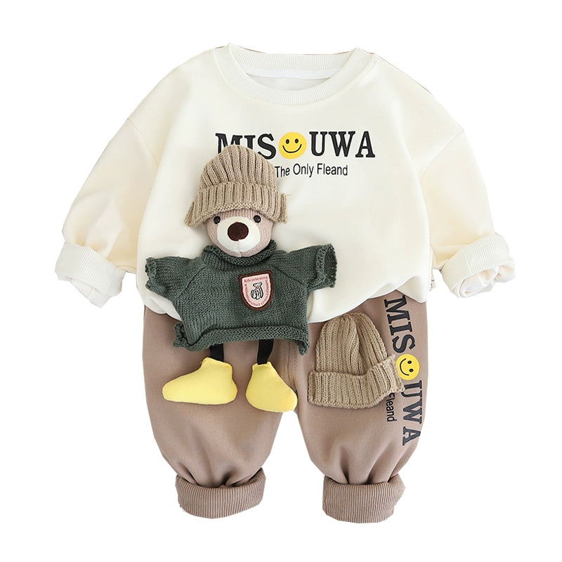 Adorable Cotton Fluffy Anime Bear Long sleeves Shirt and Pants - Gen U Us Products