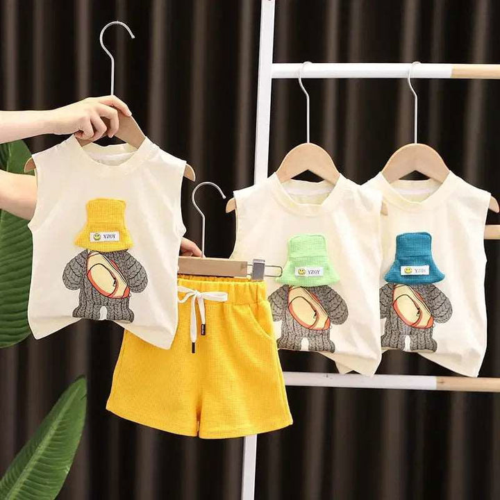 Adorable Cotton Cartoon T-Shirt and Shorts Sets - Gen U Us Products -  