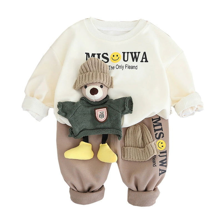 Adorable Cotton Fluffy Anime Bear Long sleeves Shirt and Pants - Gen U Us Products -  