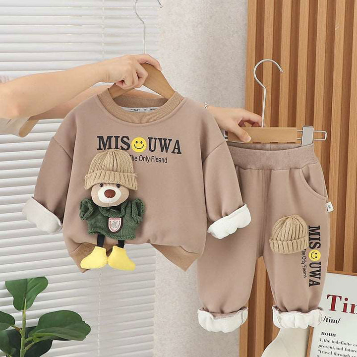 Adorable Cotton Fluffy Anime Bear Long sleeves Shirt and Pants - Gen U Us Products -  