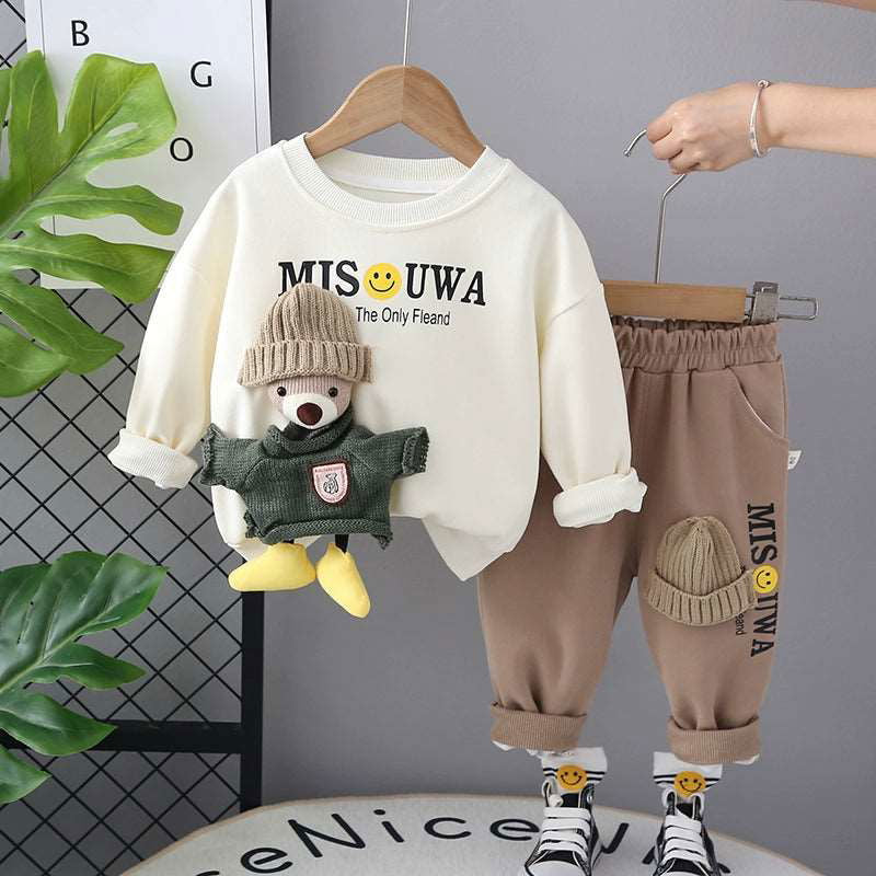 Adorable Cotton Fluffy Anime Bear Long sleeves Shirt and Pants - Gen U Us Products -  