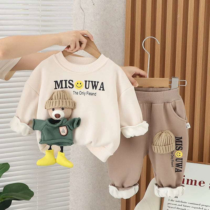 Adorable Cotton Fluffy Anime Bear Long sleeves Shirt and Pants - Gen U Us Products -  