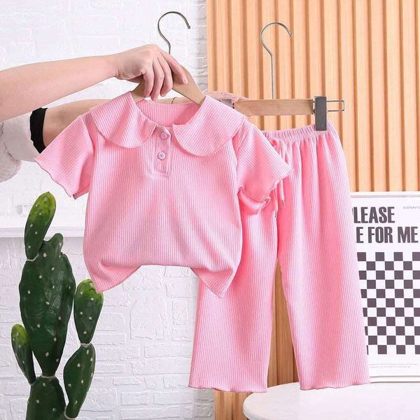 Adorable Soft Breathable Sports Top and Pants Outfit Sets