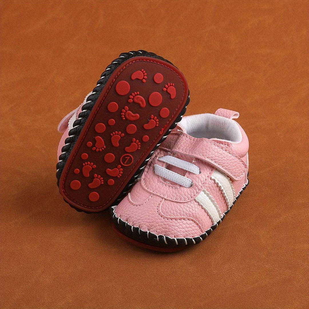 Anti-slip Lightweight Soft Soles Leather Crib Sneakers - Gen U Us Products
