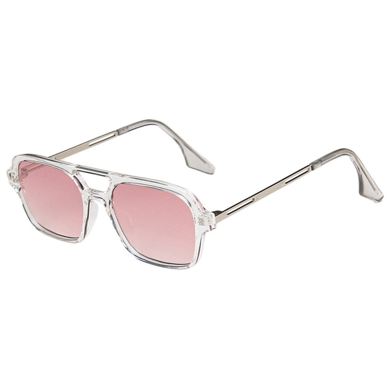 😎 Hollow Double Bridge Square Frames Sunglasses ✨ - Flossy Mom