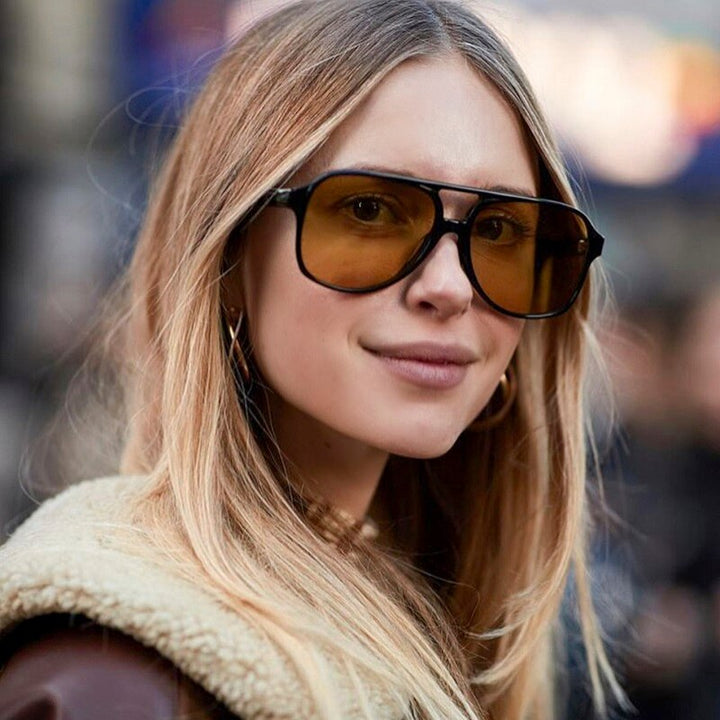 Oversize Anti-Glare Pilot Women's Sunglasses