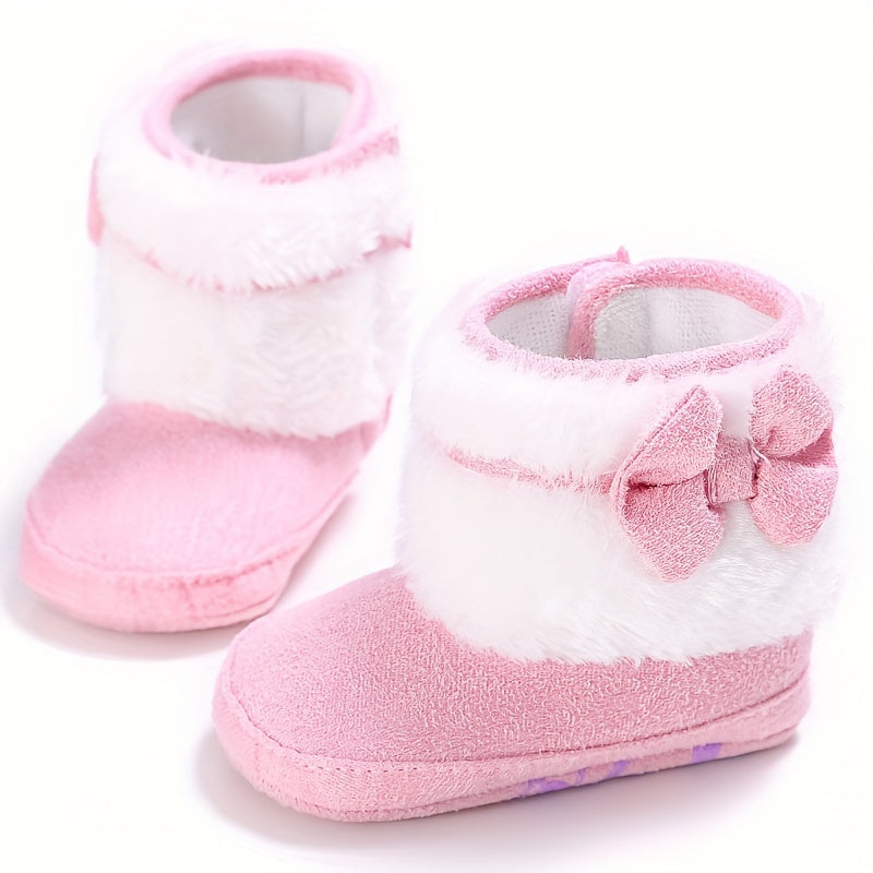 Baby Girl's Cute Warm Cozy Soft Fleece-Lined Snow Boots Gen U Us Products