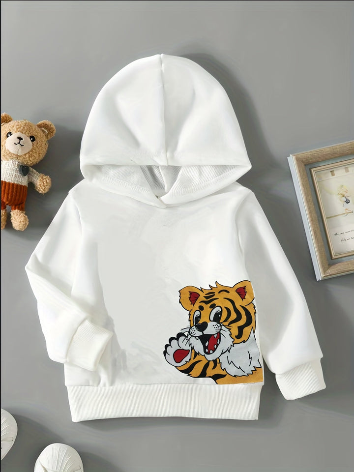 Baby Toddler Baby Hooded Long Sleeve Pullover and Pants with Cute Tiger Print Gen U Us Products