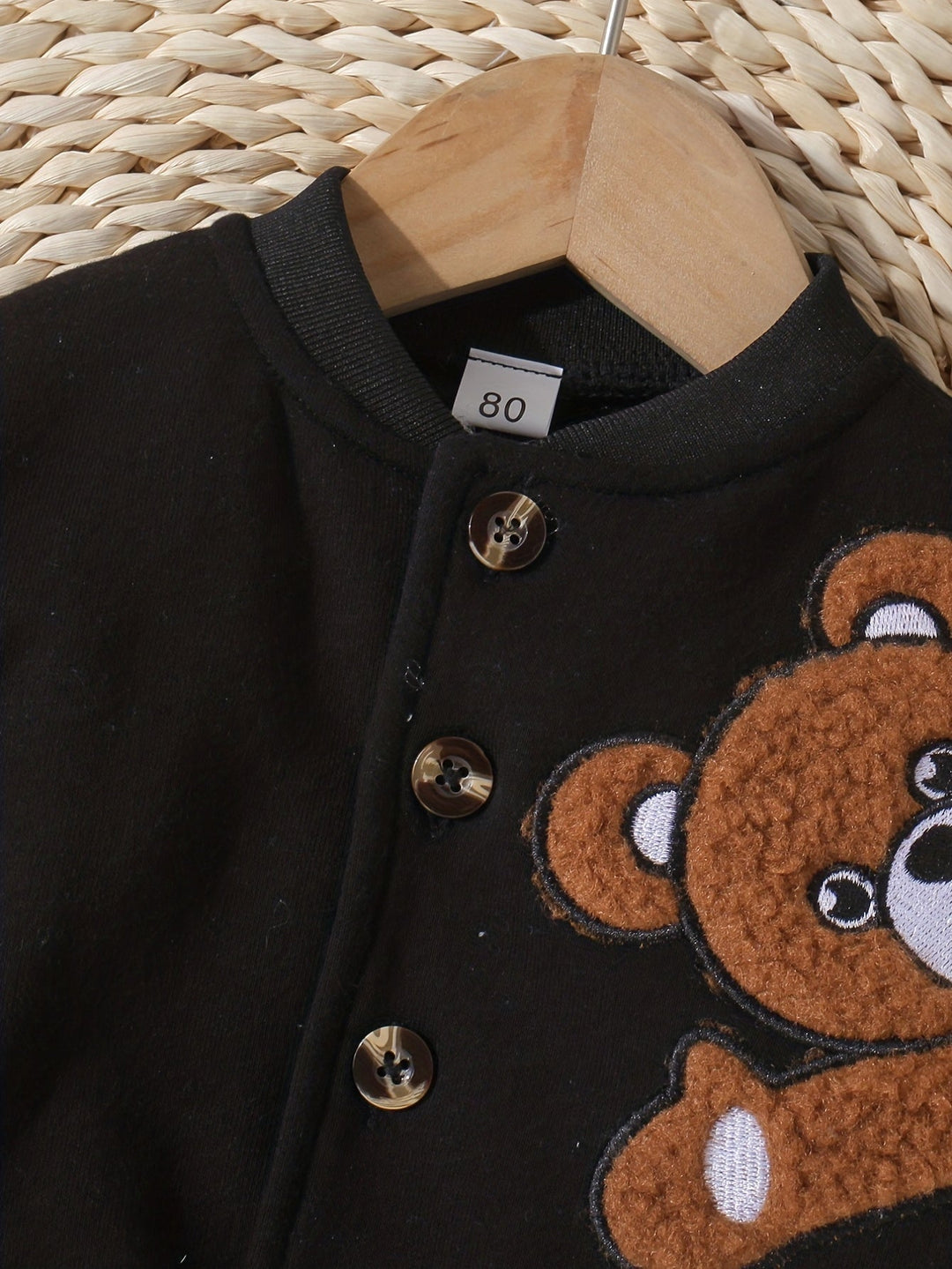 Baby Toddler Boys Adorable Bear Embroidered Long Sleeve Jacket Gen U Us Products