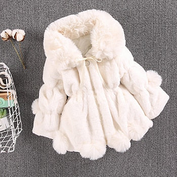 Baby Toddler Girls Autumn Winter Warm Plush Faux Fur Princess Coats Gen U Us Products