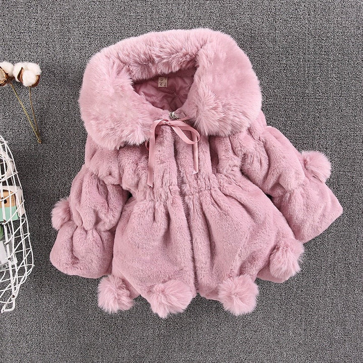 Baby Toddler Girls Autumn Winter Warm Plush Faux Fur Princess Coats Gen U Us Products
