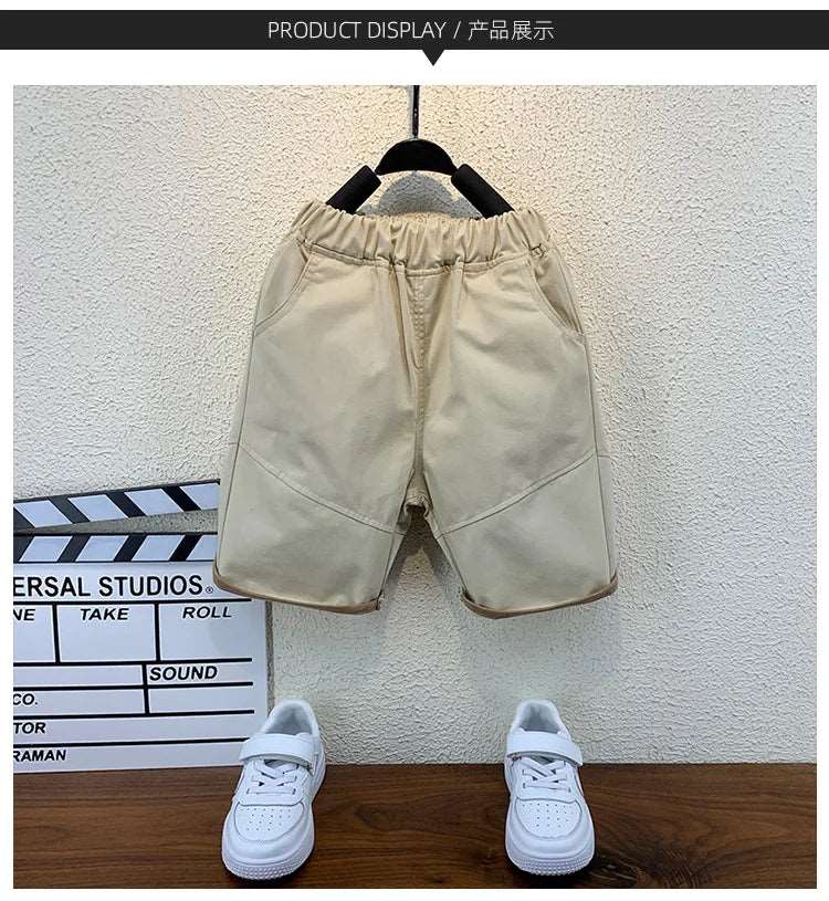Baby Bear Motif Cotton Short Sleeve T-Shirt and Shorts Sets - Gen U Us Products