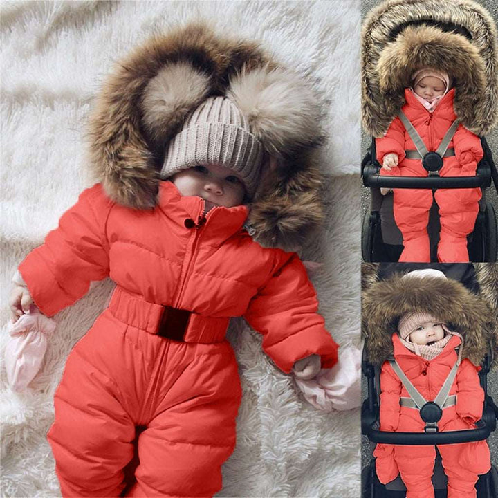 Baby Boys Girls Warm Hooded Winter Thick Down Snowsuits - Gen U Us Products