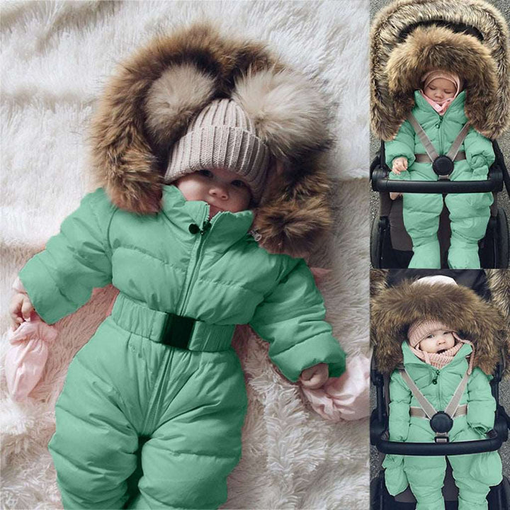 Baby Boys Girls Warm Hooded Winter Thick Down Snowsuits - Gen U Us Products
