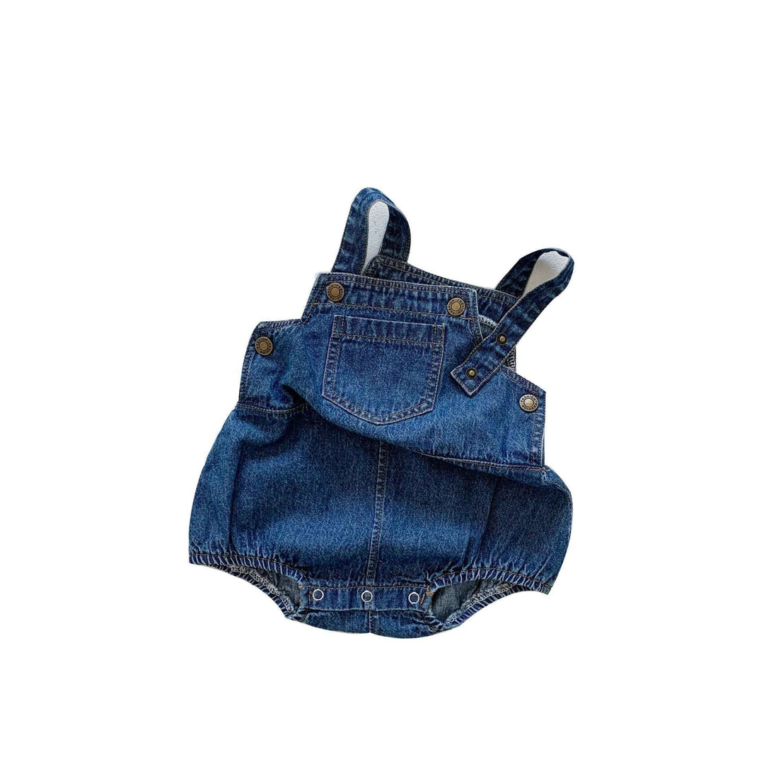Baby Unisex Comfortable Soft Cotton Sleeveless Denim Jumpsuits - Gen U Us Products
