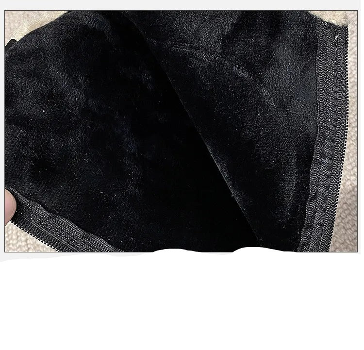 Belt Buckle Plush Fur Edge Knee High Gothic Platform Boots Gen U Us Products