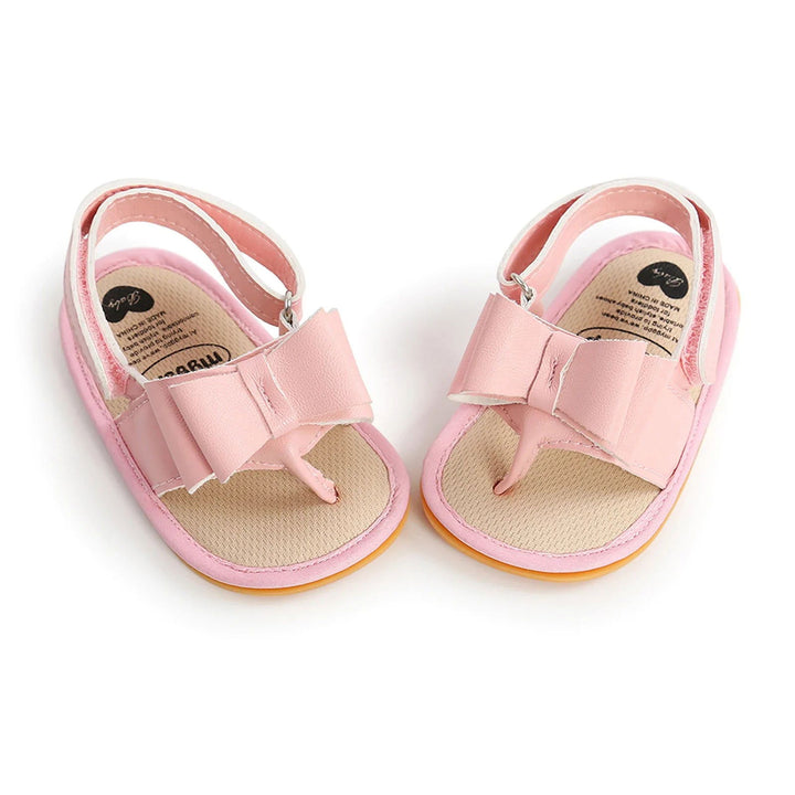 Bowknot T-Strap Slingback Bowknot First Walker Flat Flip Flop Sandals - Gen U Us Products -  