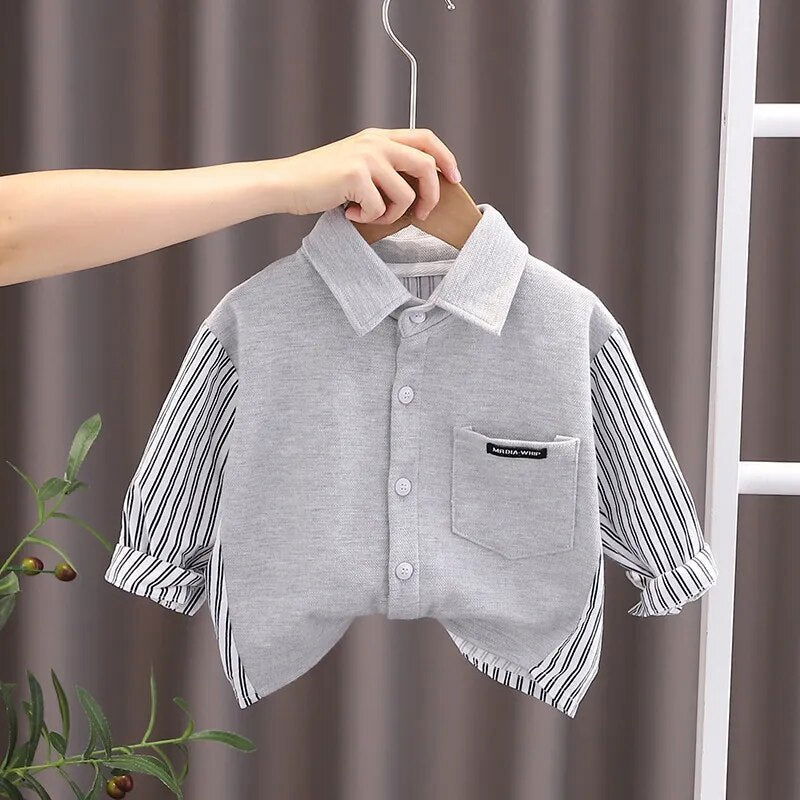 Boys Stripe Long Sleeve Shirt and Denim Jeans Outfits - Gen U Us Products -  