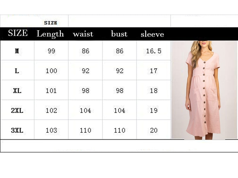 Button Pocket Pregnant Maternity Dresses in Plus Sizes Gen U Us Products