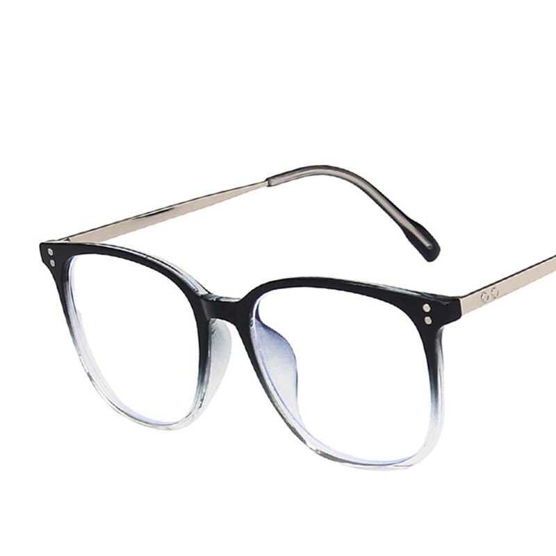 Women's Trendy Y2K Metal Frame Anti Blue Light Optic Lens Sunglasses
