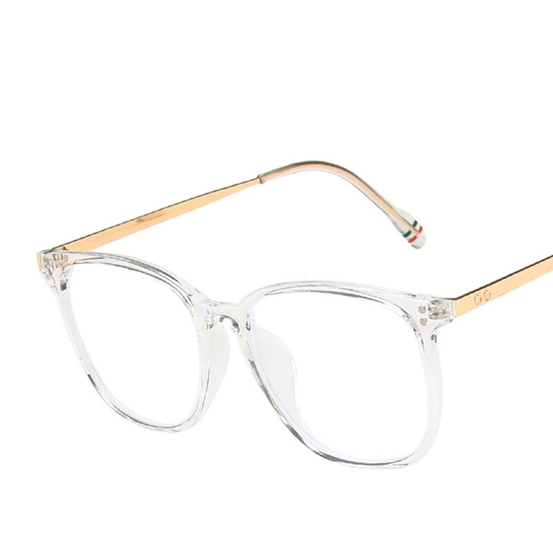 Women's Trendy Y2K Metal Frame Anti Blue Light Optic Lens Sunglasses