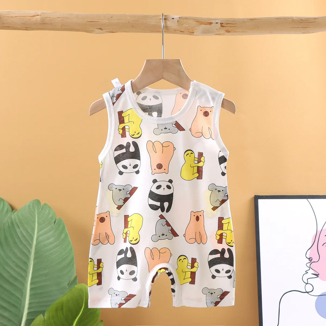 Cartoon Sleeveless Cotton Vest Jumpsuits - Gen U Us Products