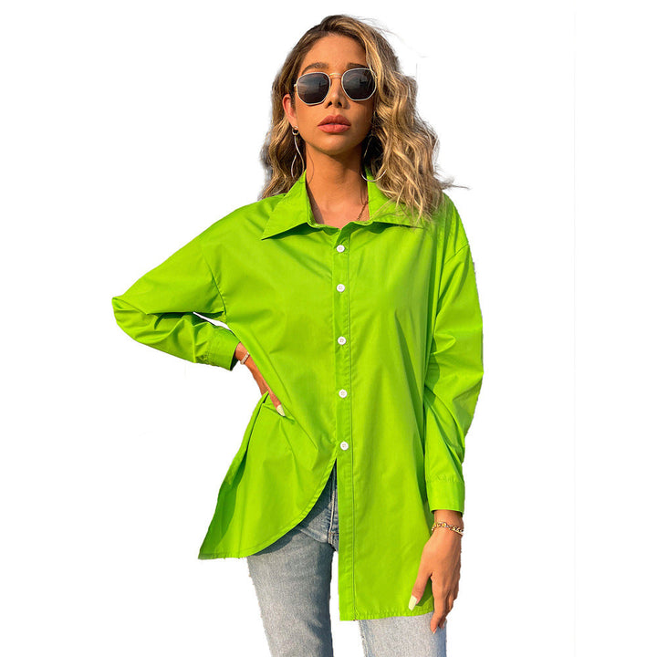 Casual All-day-wear Collared Long Sleeves Shirts in Plus Sizes Gen U Us Products