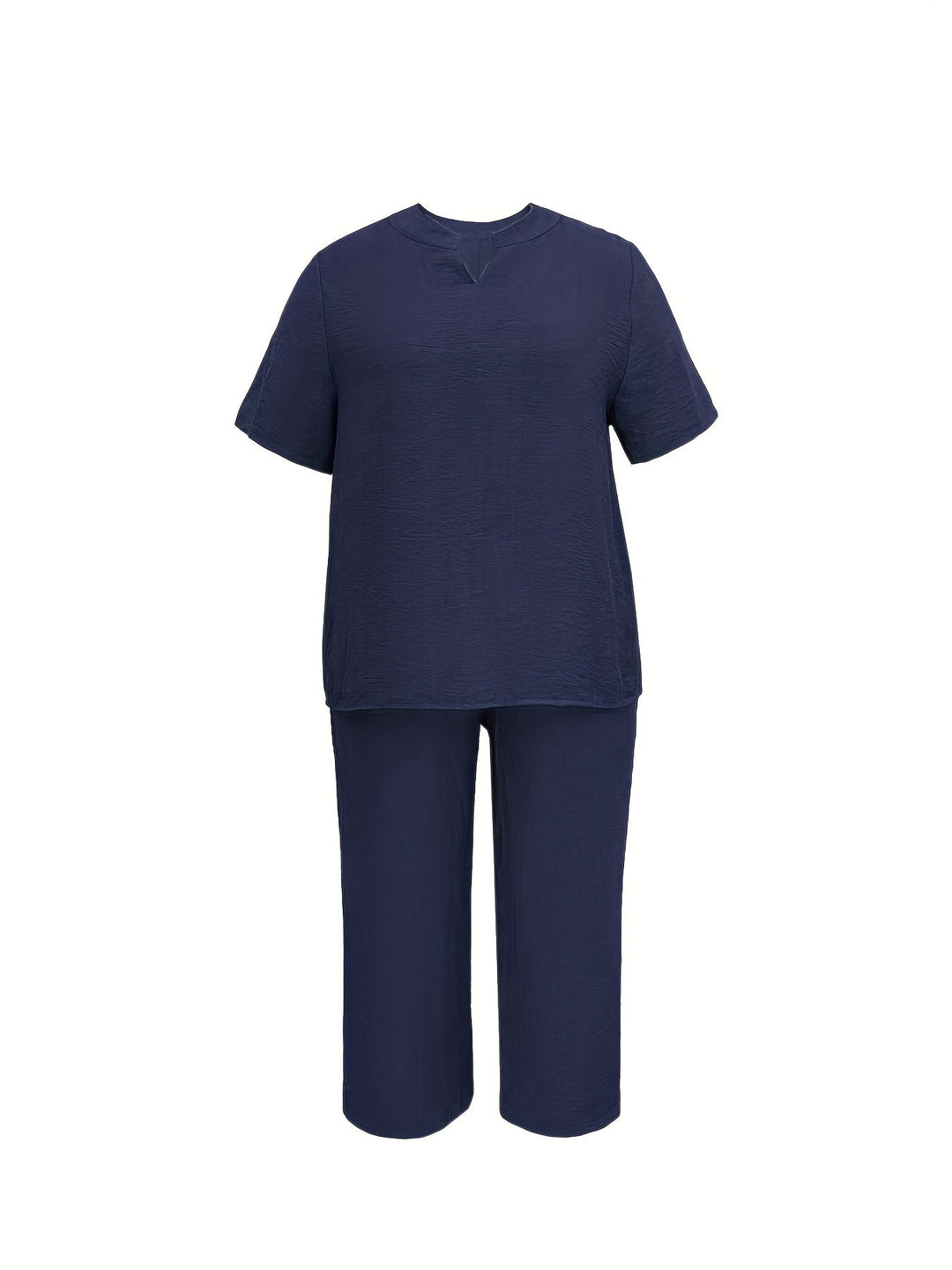 Chic All-day Wear Short Sleeve Top & Wide Leg Pants Gen U Us Products