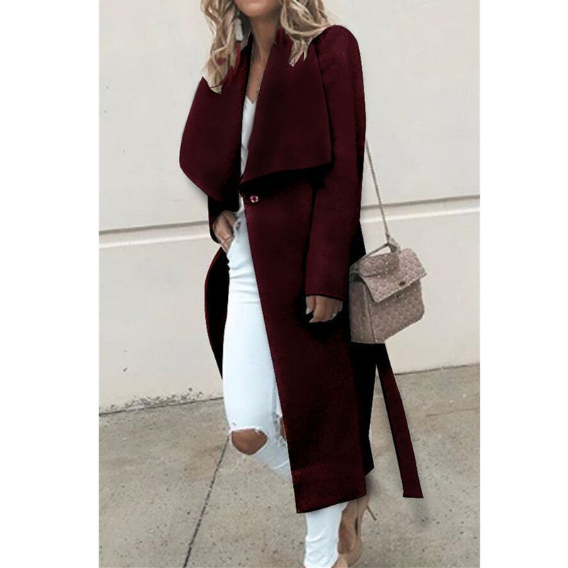 Chic High-quality Long-Sleeved Loose Fit Woolen Coats Gen U Us Products