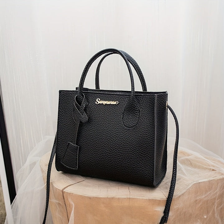 Chic Litchi PU Leather Pattern Crossbody Tote Handbags Gen U Us Products